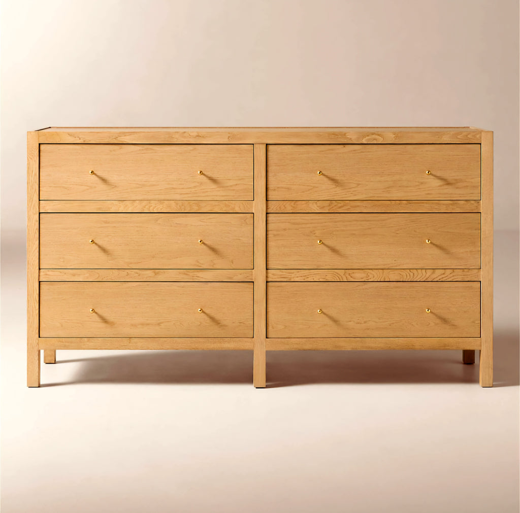 THE ONE × Layton — White Oak 6-Drawer Dresser