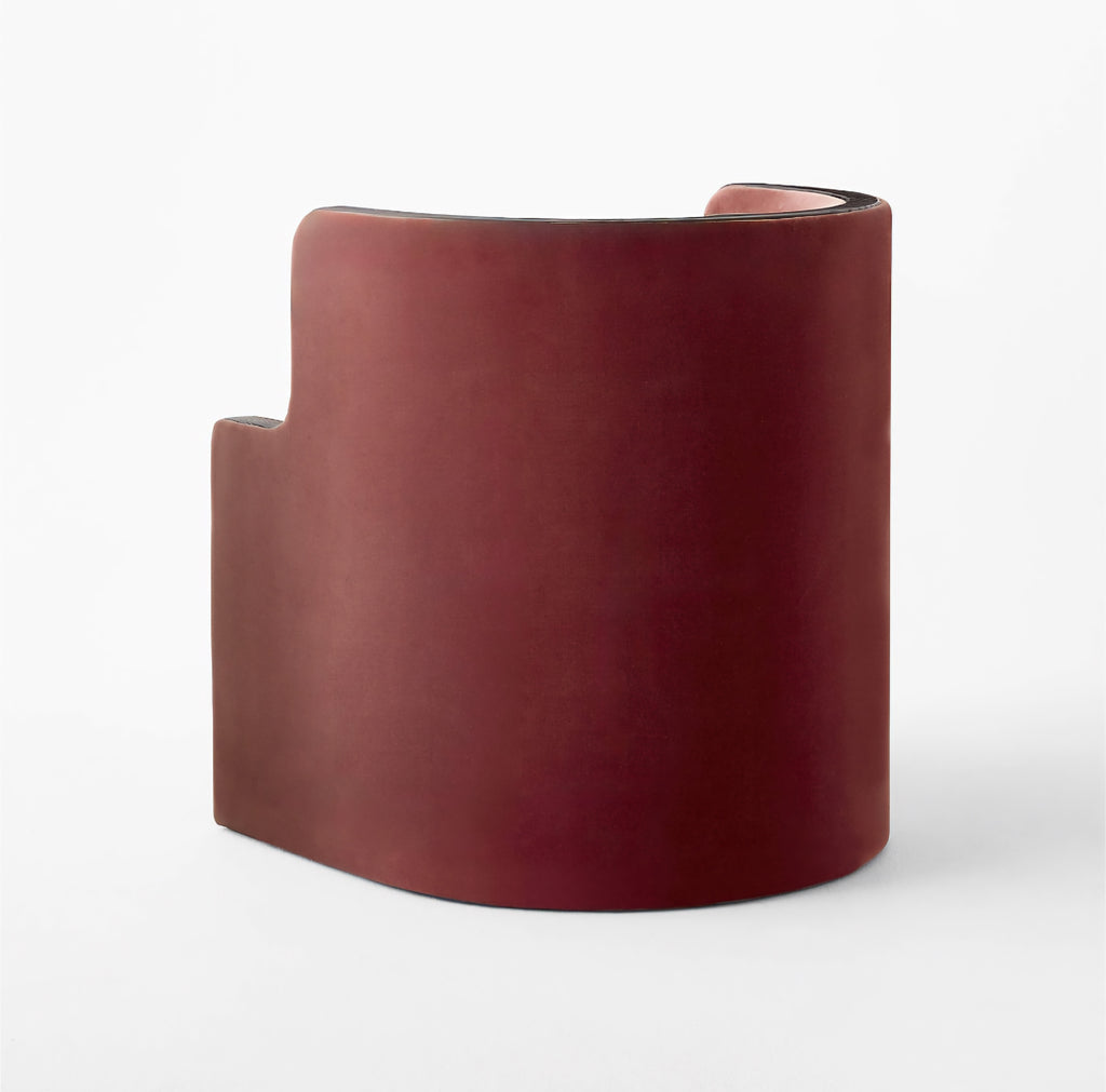 THE ONE × Chester — Rose Velvet Barrel Dining Chair