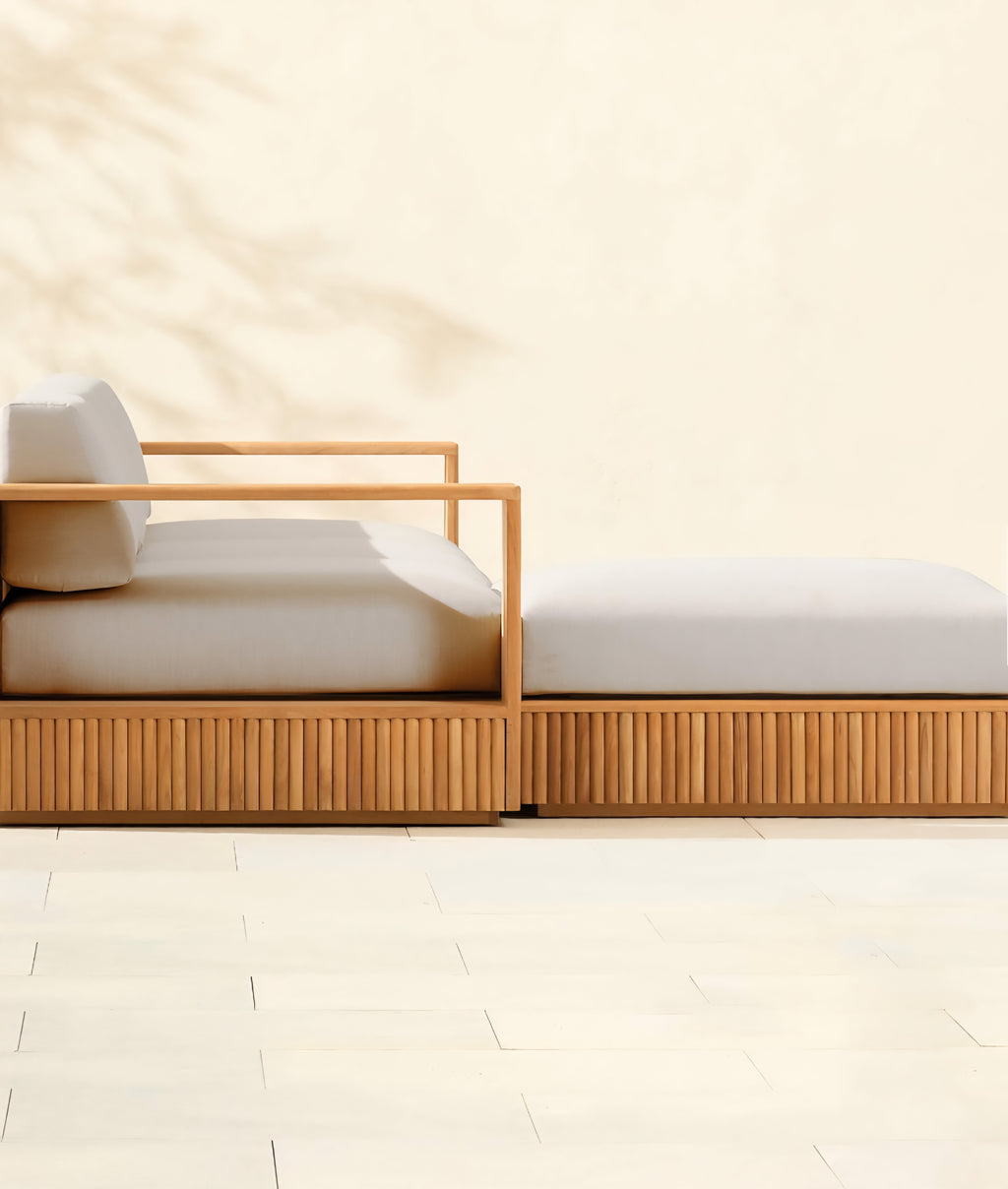 THE ONE × Topia — Teak Outdoor Sectional Collection
