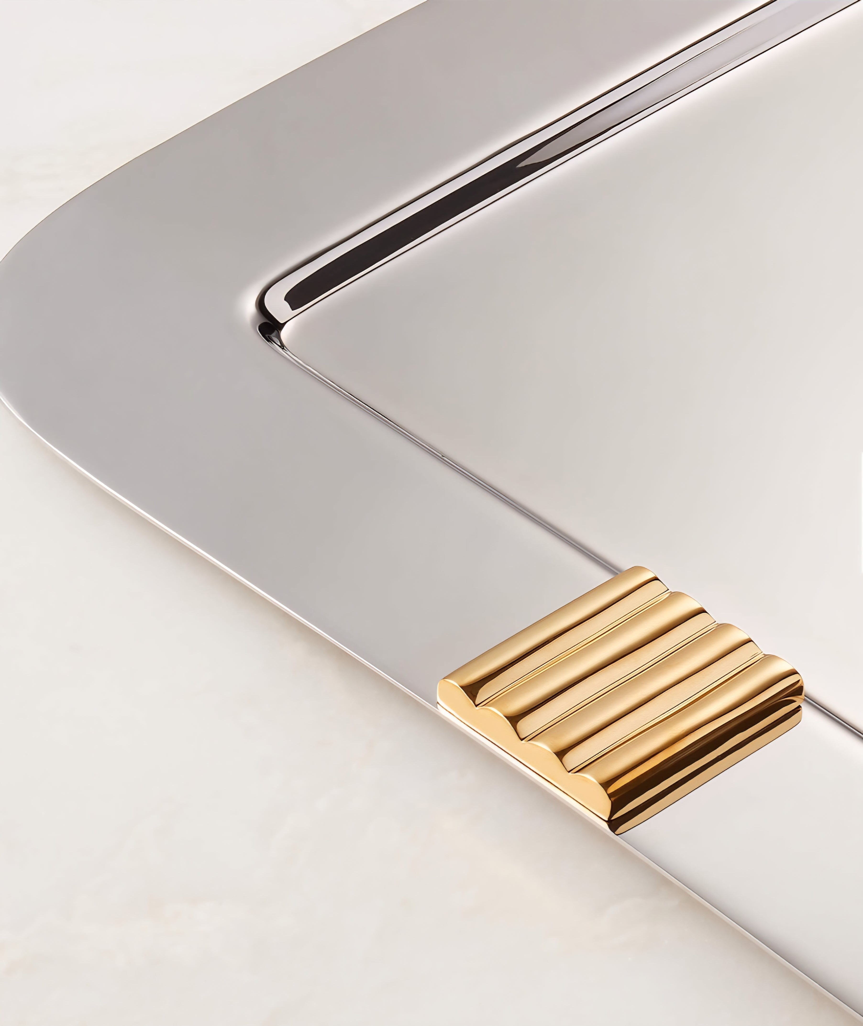 THE ONE × Leclaire — Rectangular Stainless Steel Serving Tray