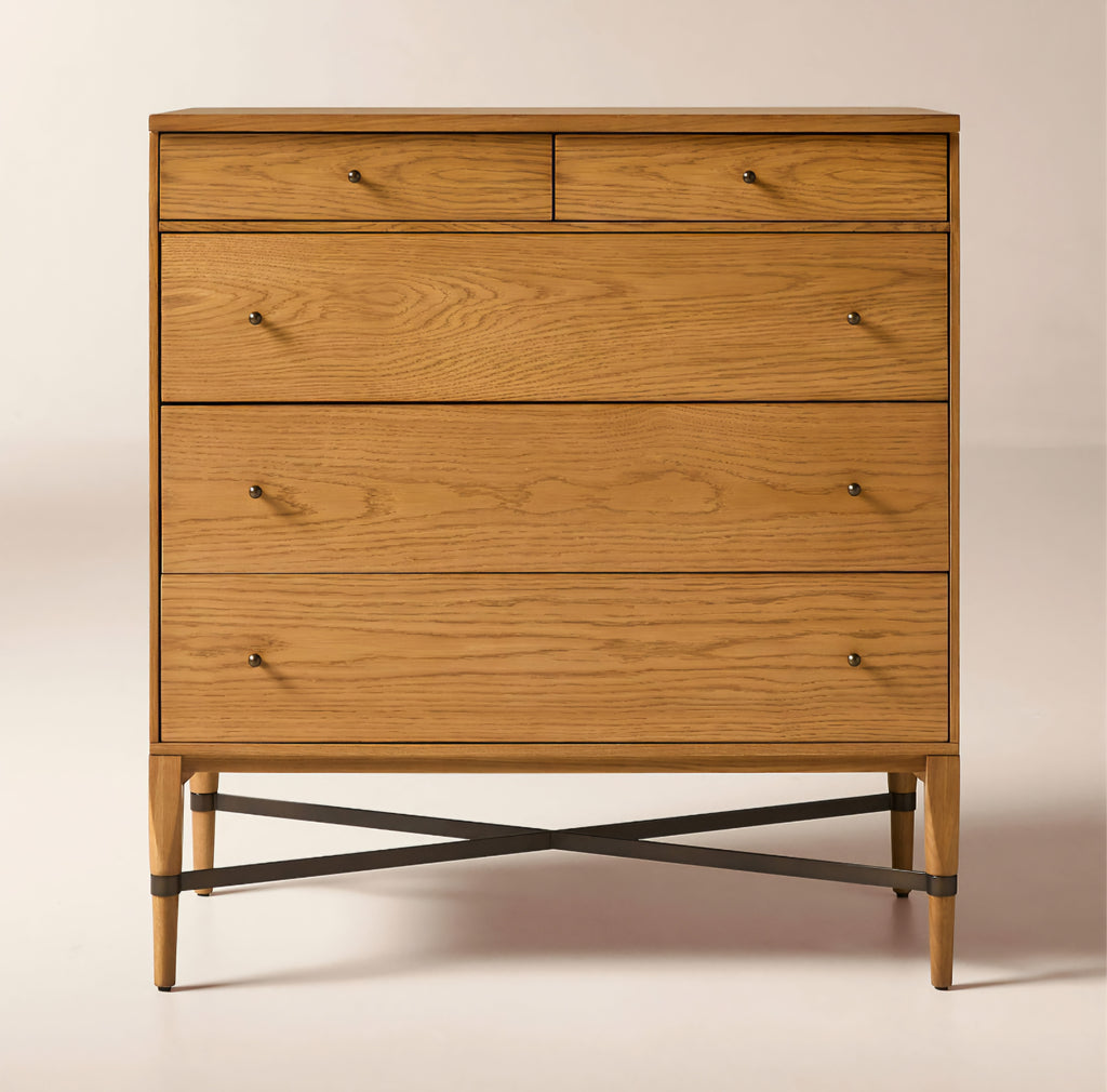 THE ONE × Connoisseur — Light Oak 5-Drawer Dresser