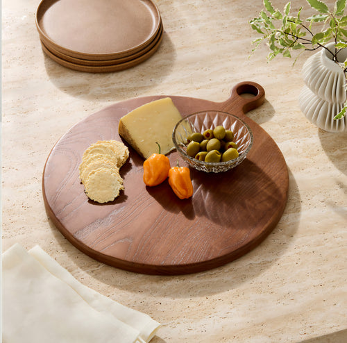 THE ONE × Arlo — Round Ash Wood Serving Board