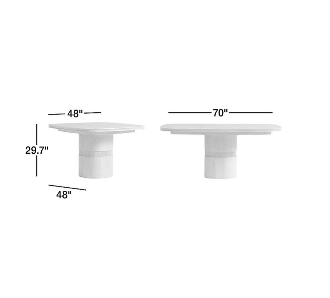 THE ONE × Roseau — Extendable Pedestal Dining Table