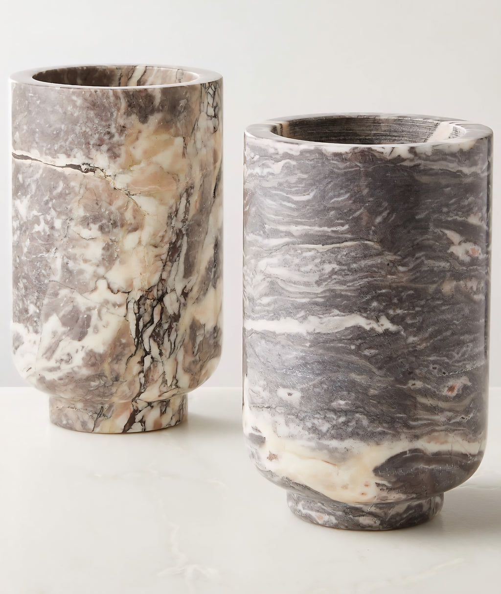 THE ONE × Brix — Grey Levanto Marble Wine Chiller