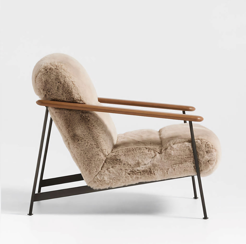 THE ONE × Chalet — Faux Fur Accent Chair