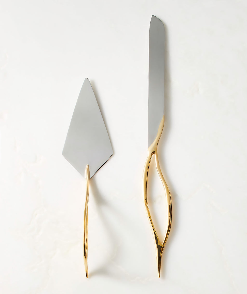 THE ONE × Valleta — Gold Cake Servers Set of 2