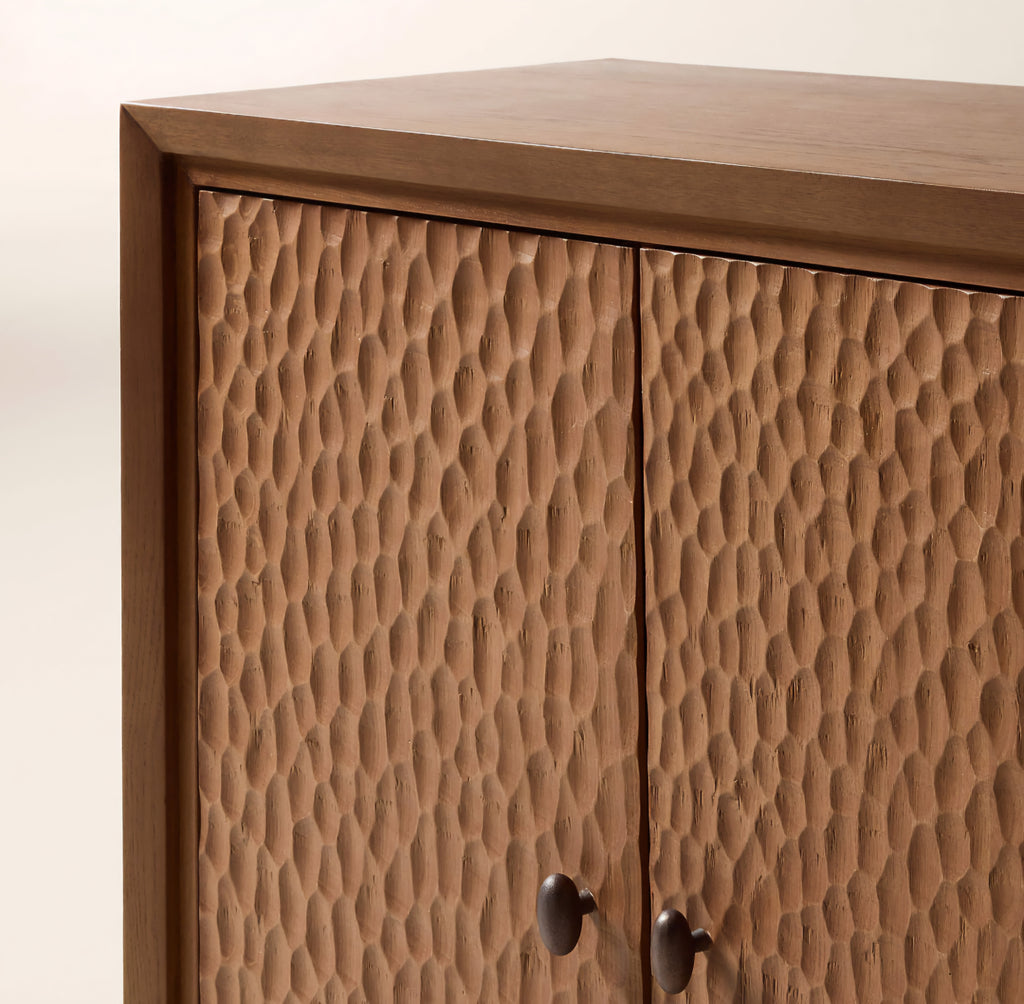 THE ONE × Hawk — Carved White Oak Credenza