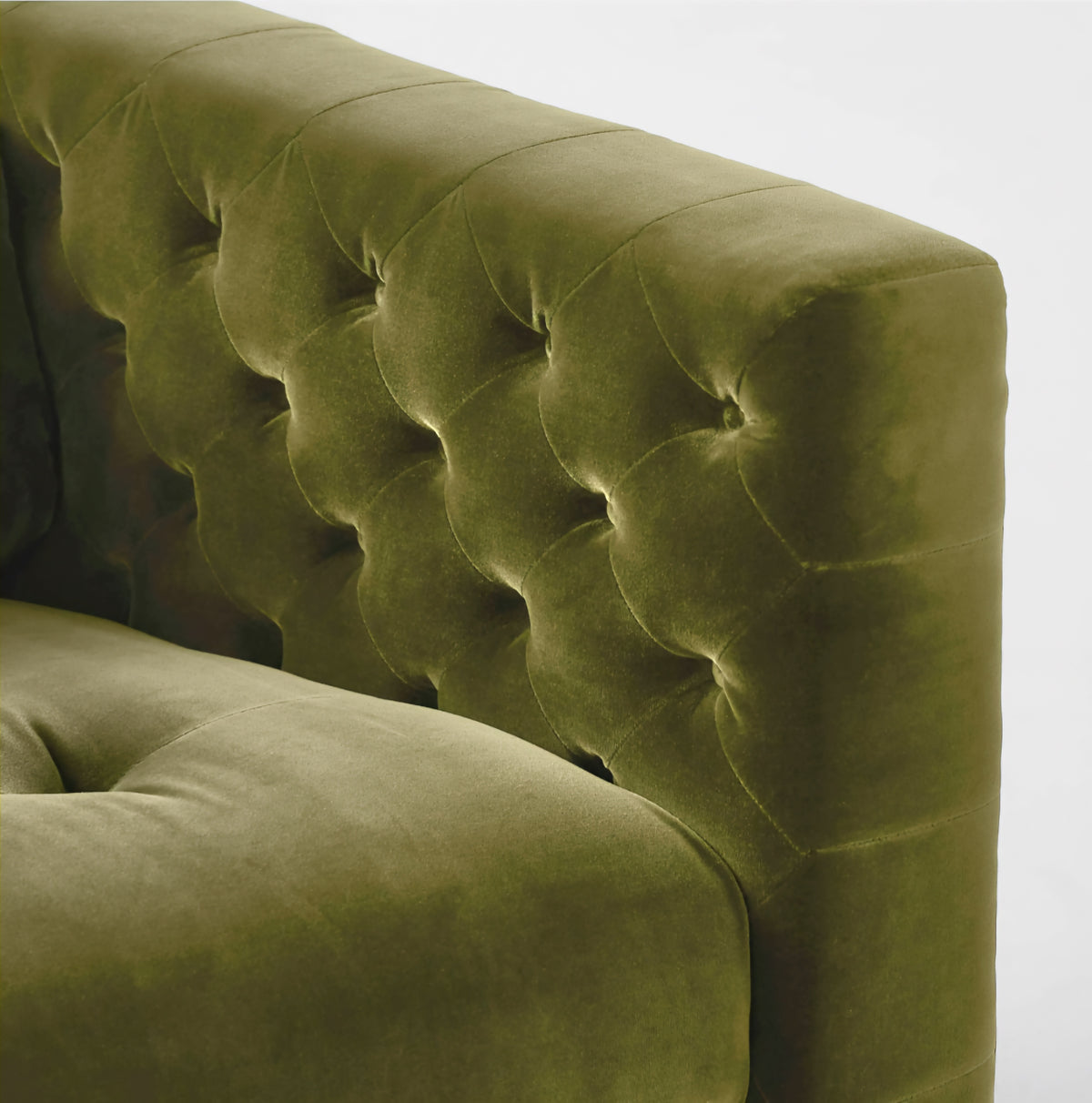 THE ONE × Marconi — Tufted Leather & Velvet Sofa