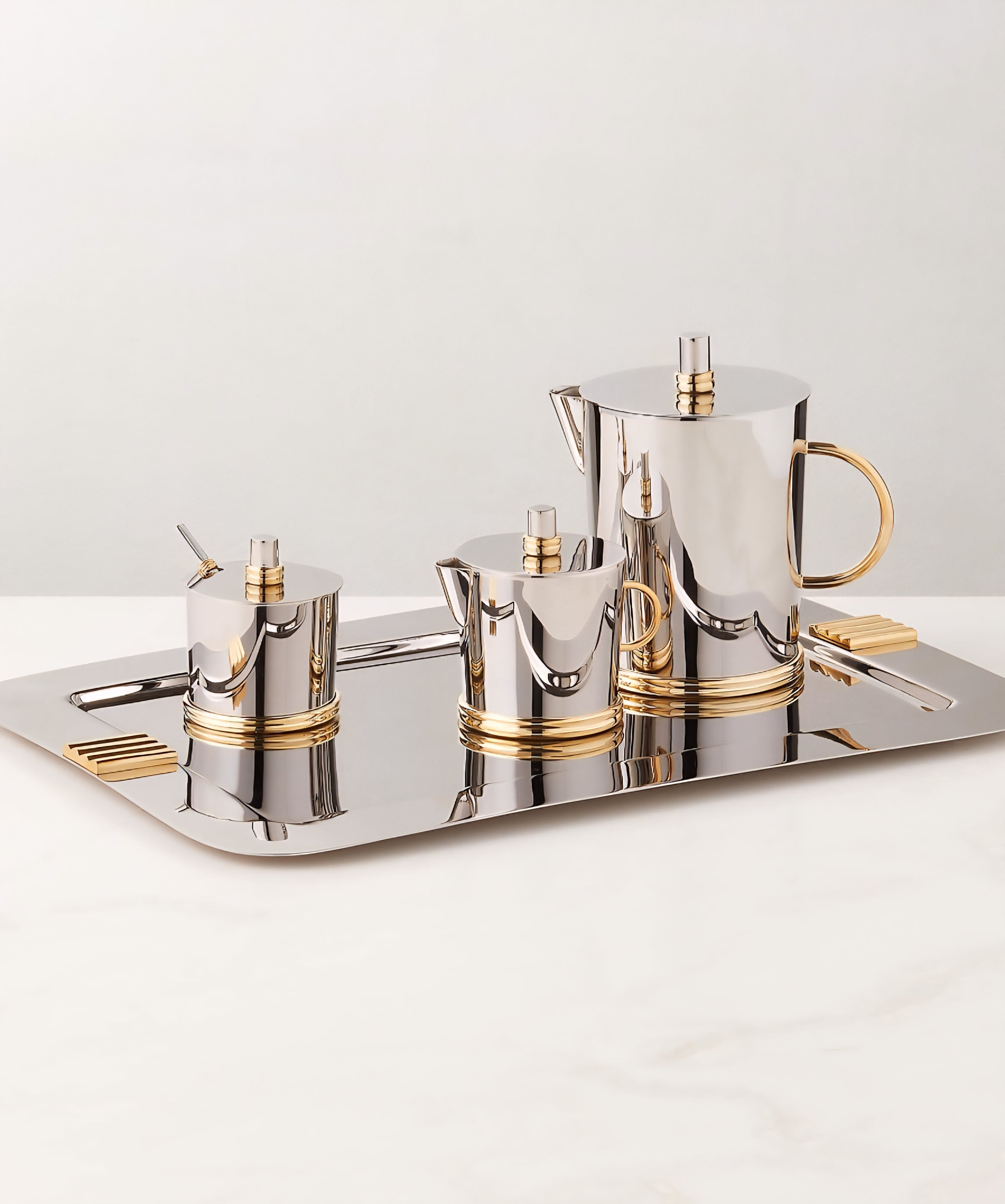 THE ONE × Leclaire — Stainless Steel Coffee and Tea Serving Set