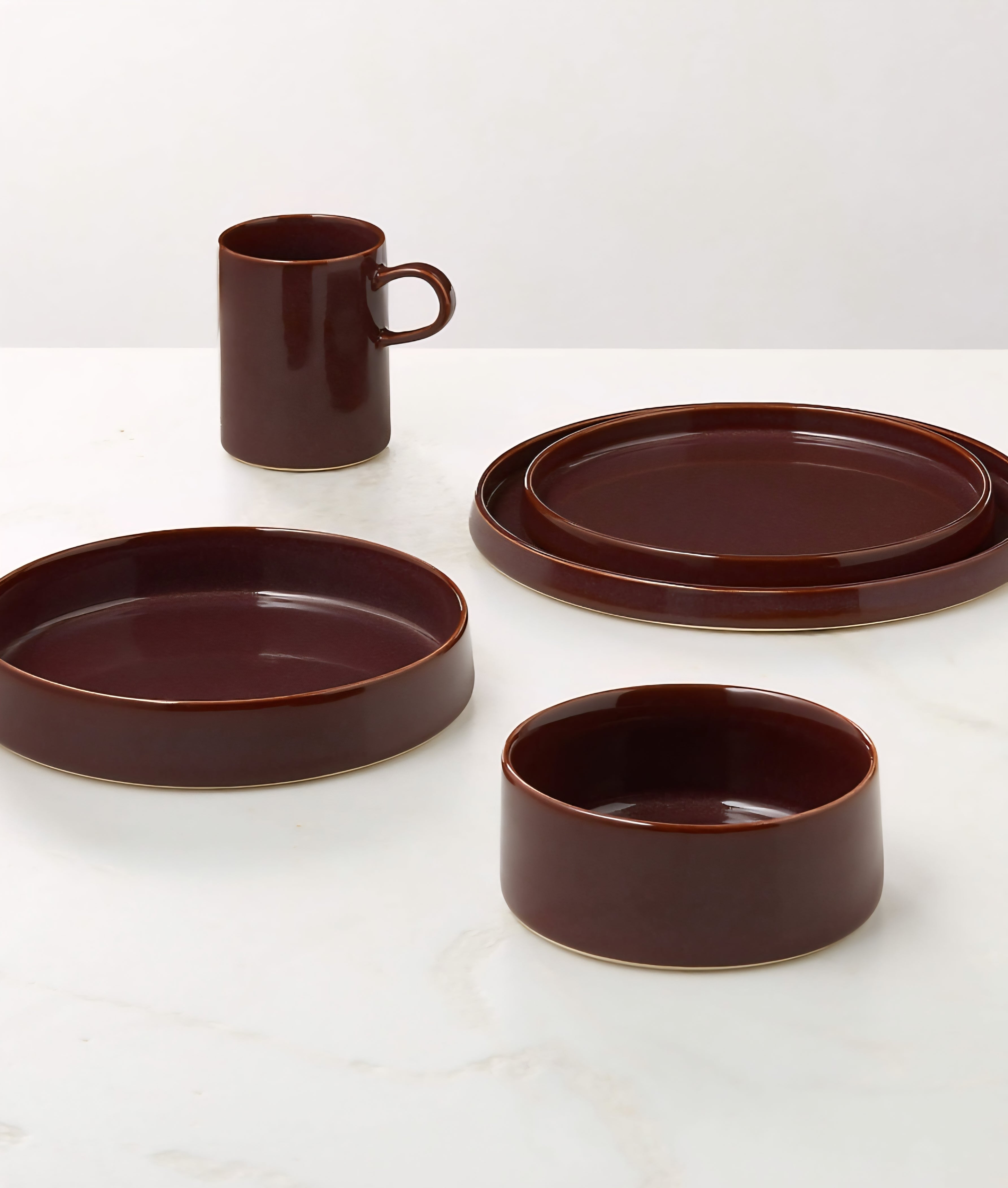 THE ONE × Prado — Reactive Glaze Salad & Dinner Plates