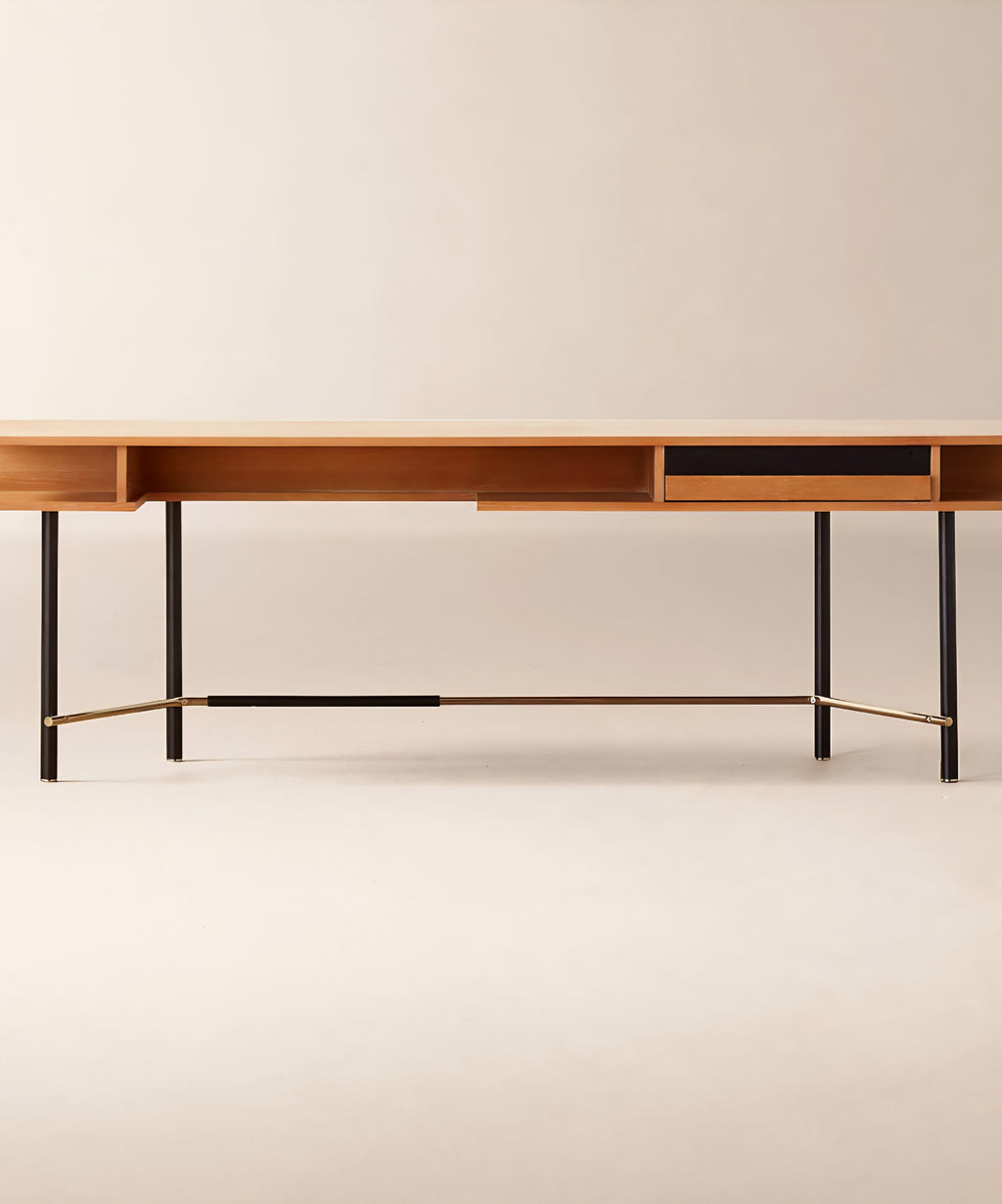 THE ONE × Portofino — Wood Desk (87")