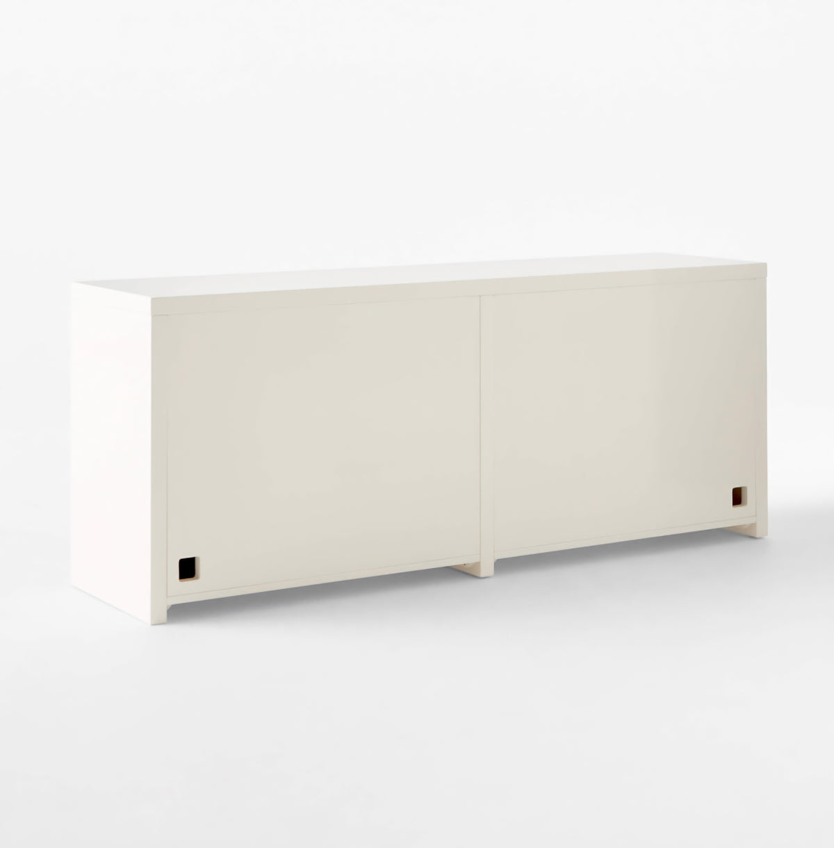 THE ONE × Cairo — Warm White High‑Gloss Lacquered Credenza