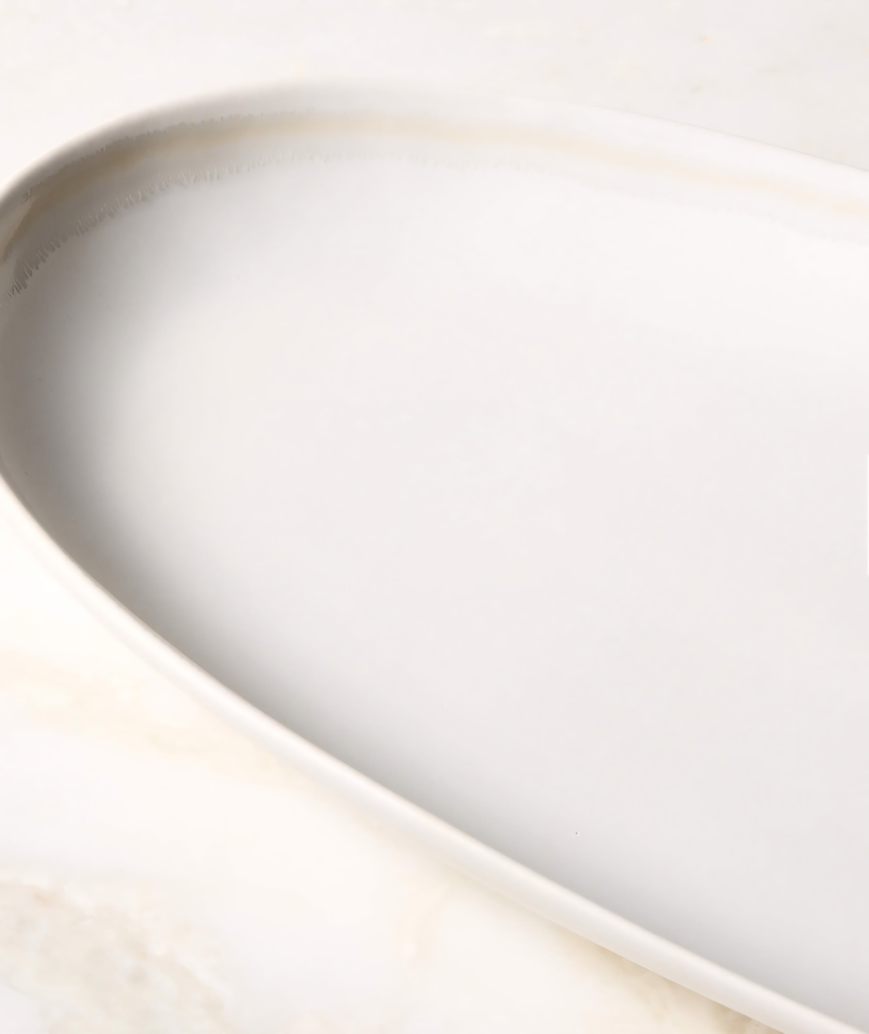 THE ONE × Hyacinth — Oval Black Serving Platter with Reactive Glaze