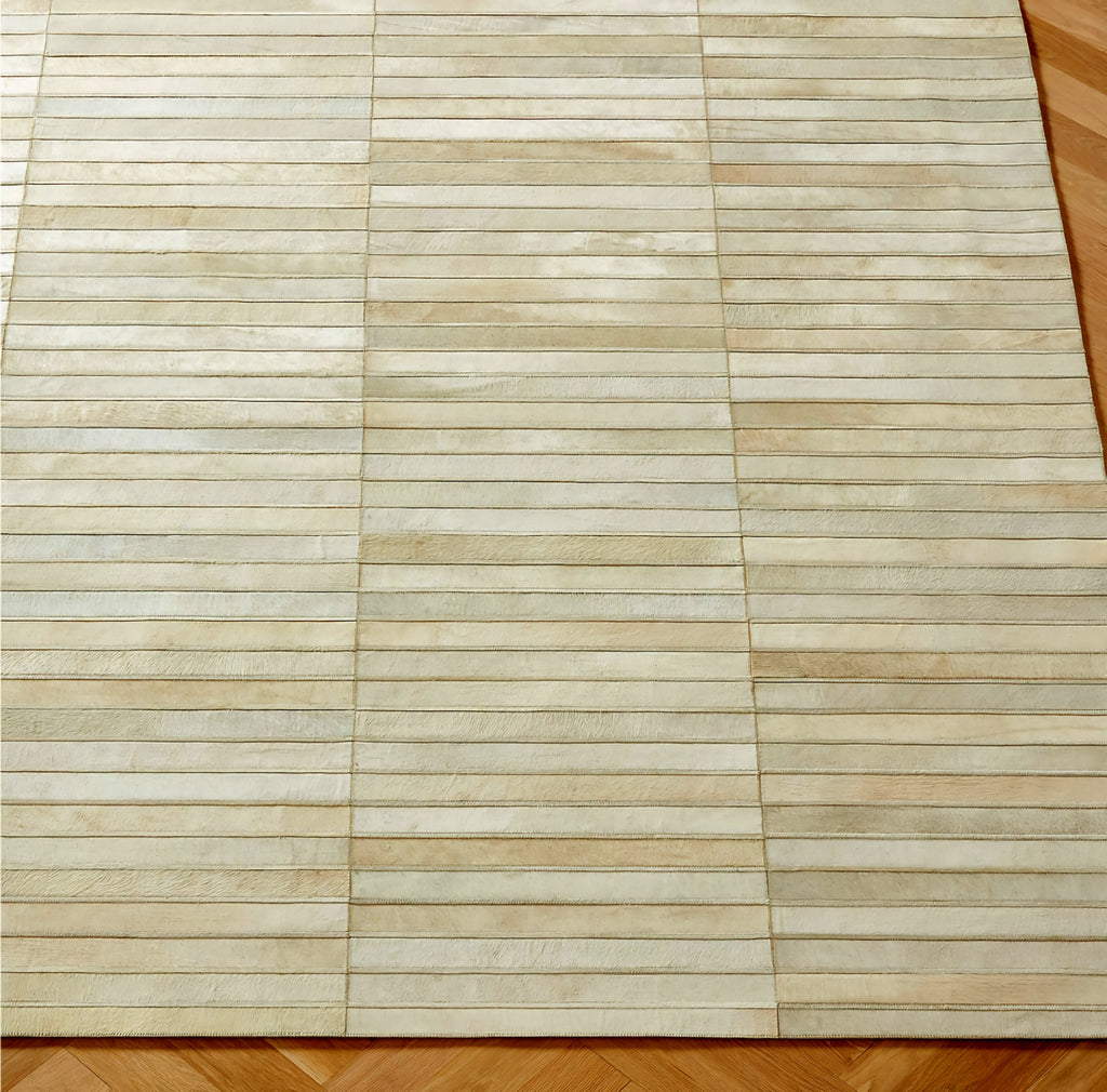 THE ONE × Camilia — Patchwork Ivory Hide Area Rug