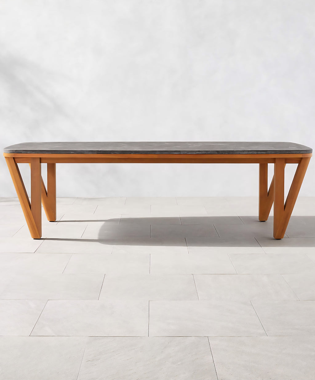 THE ONE × Roc — Bluestone & Teak Dining Table