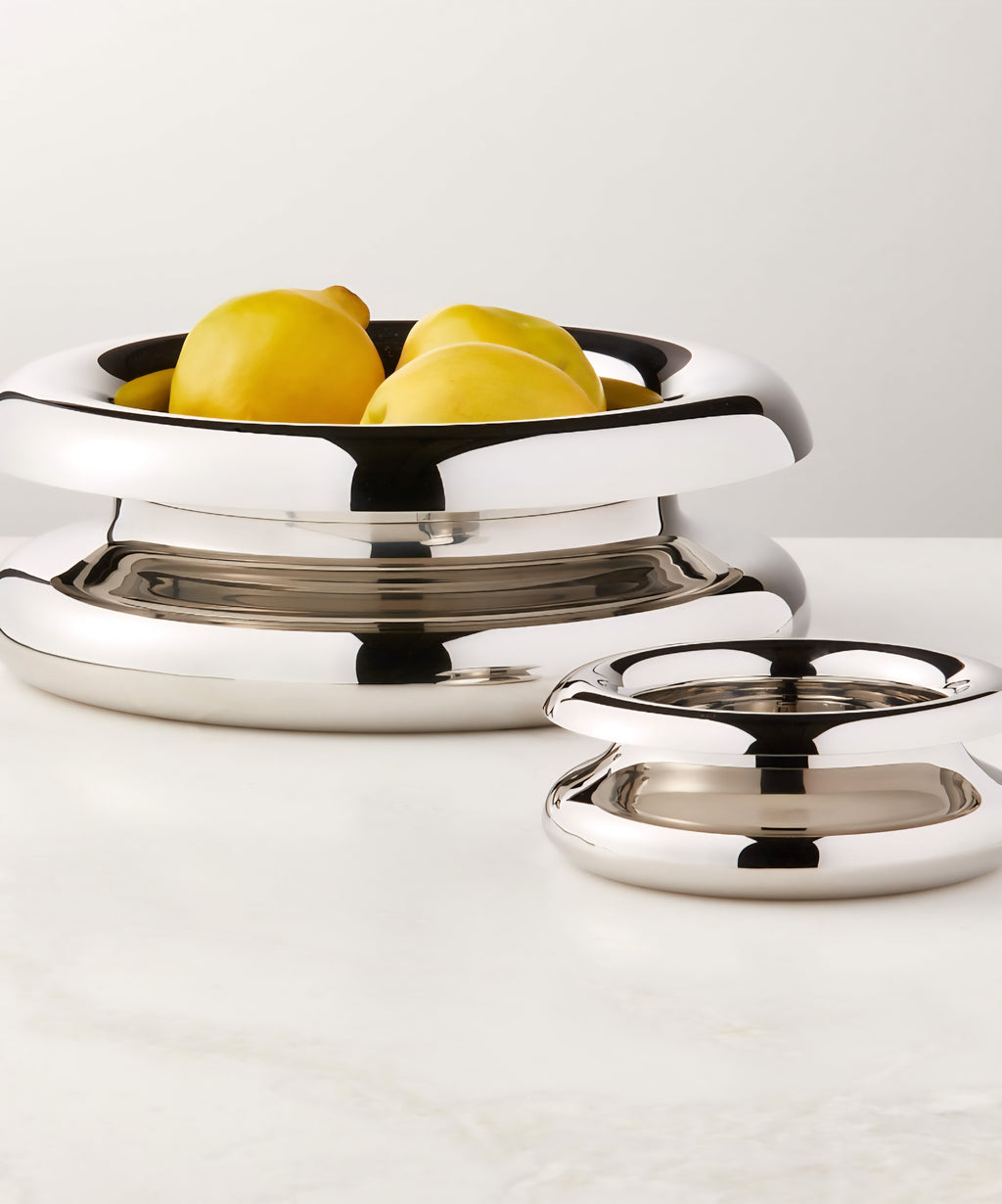 THE ONE × Piero — Polished Stainless Steel Serving Bowl