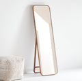 THE ONE × Edge — Medium Walnut Rectangle Standing Mirror