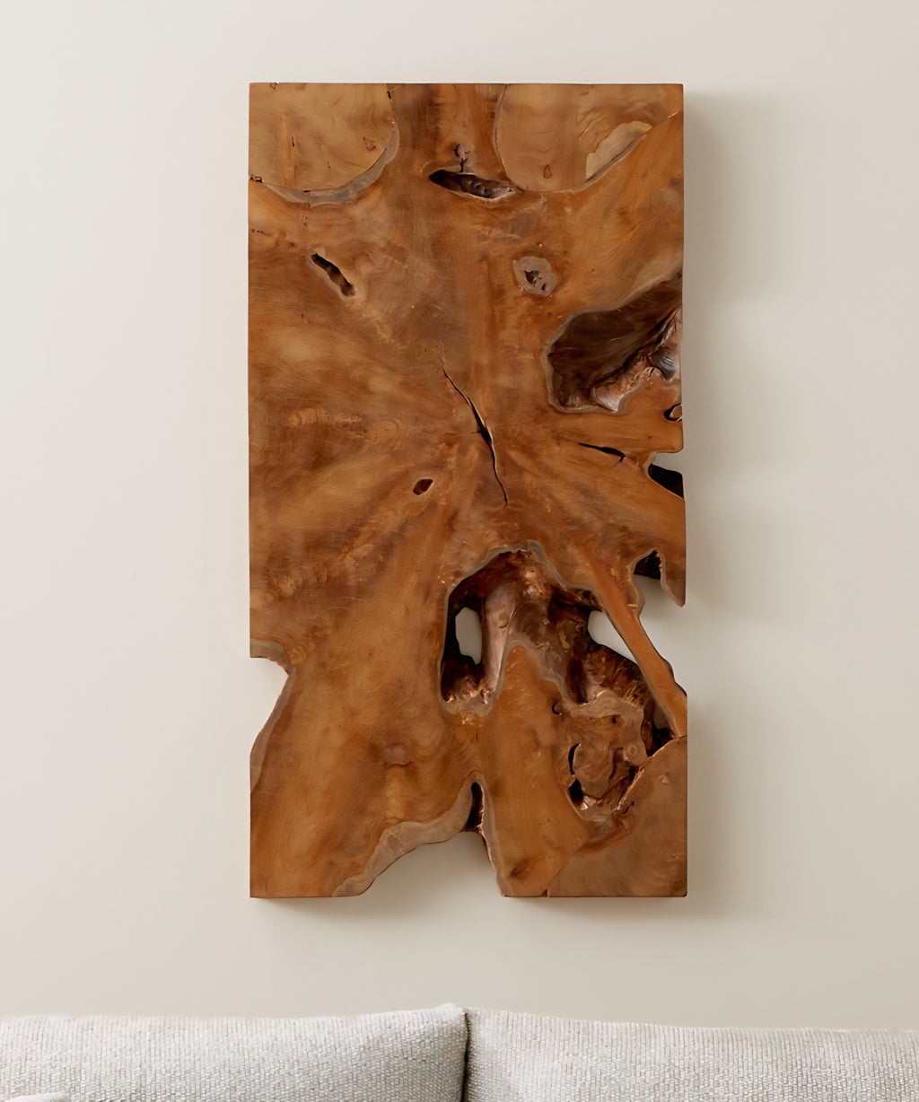THE ONE × Slice — Teak Wall Art (19"x35")