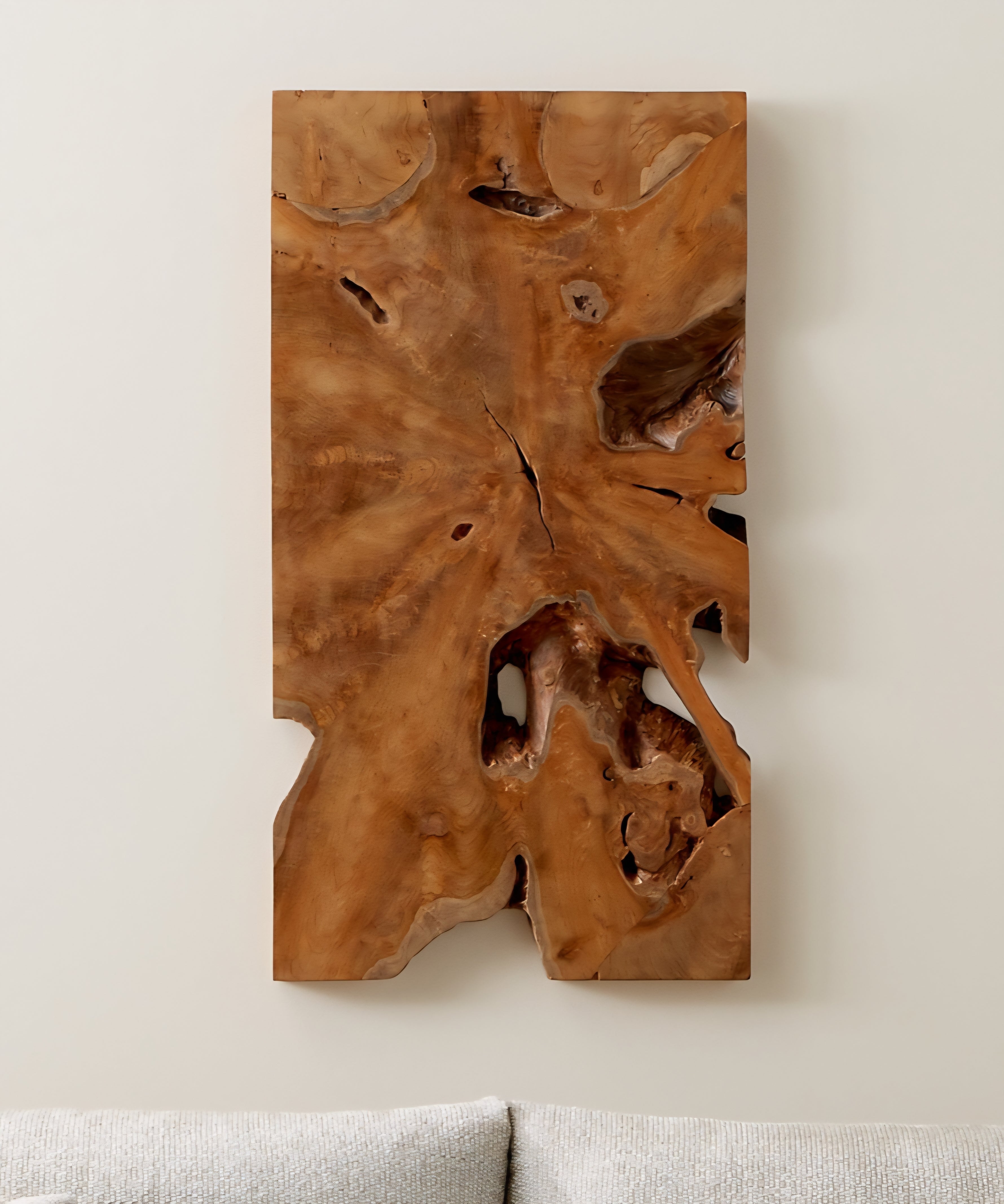 THE ONE × Slice — Teak Wall Art (19"x35")