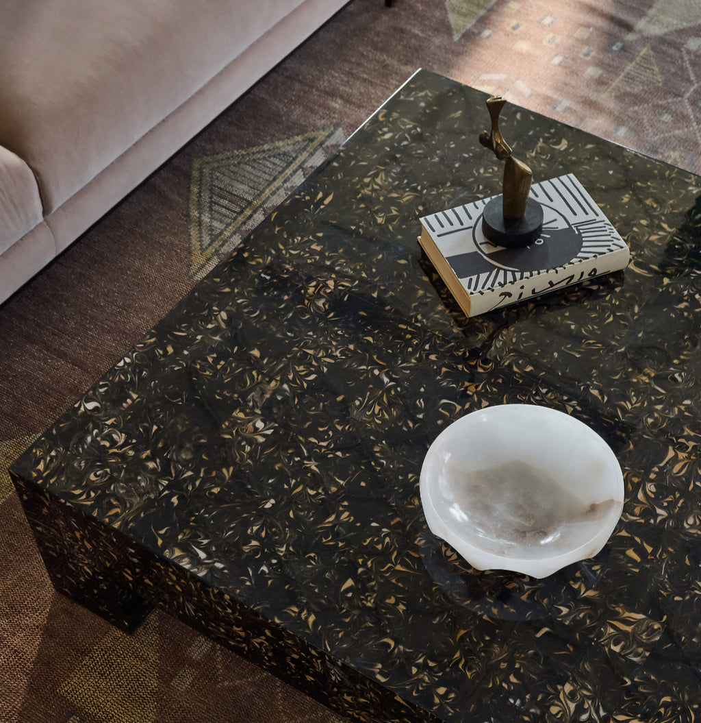THE ONE × Scatola — Brown Burl Wood Coffee Table