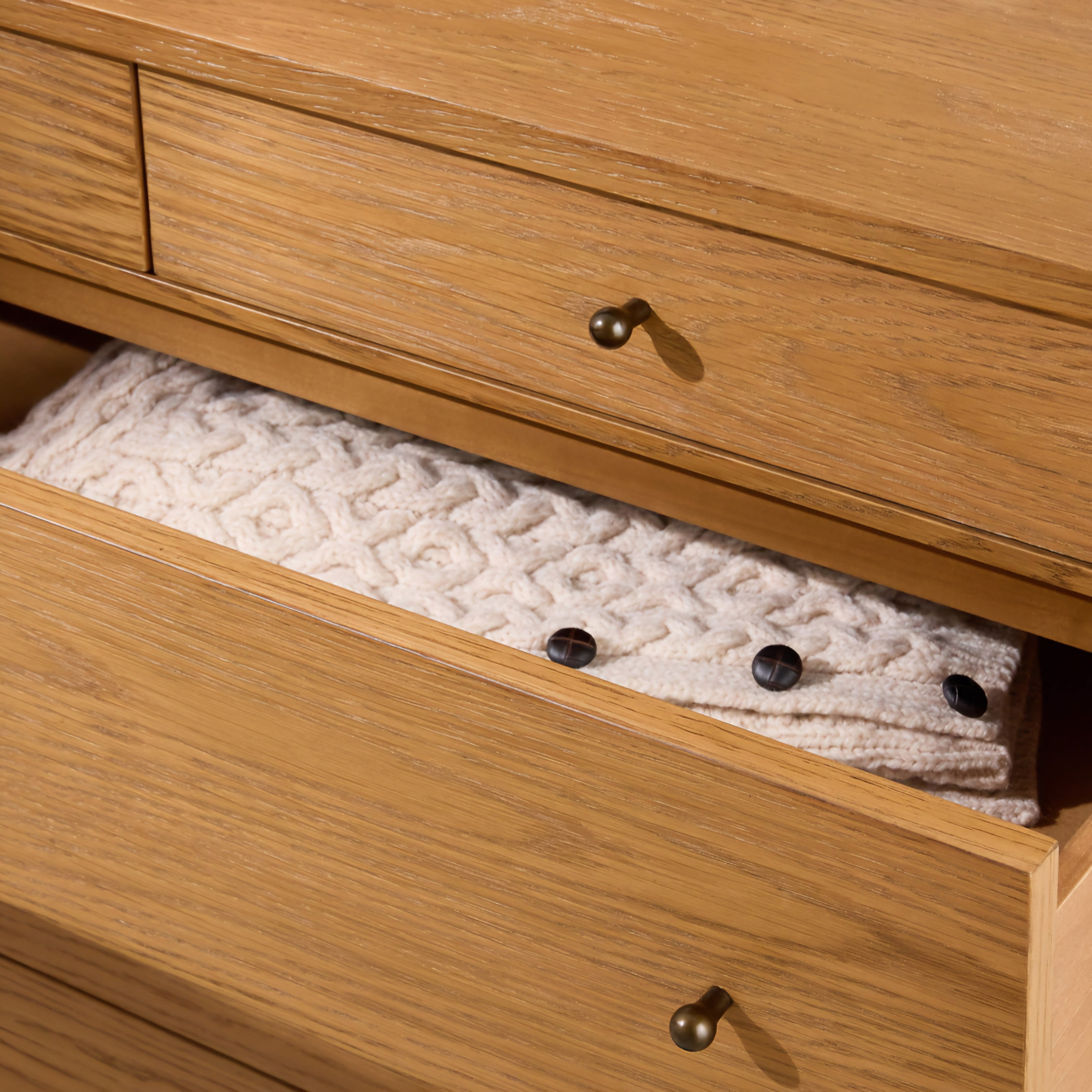 THE ONE × Connoisseur — Light Oak 5-Drawer Dresser