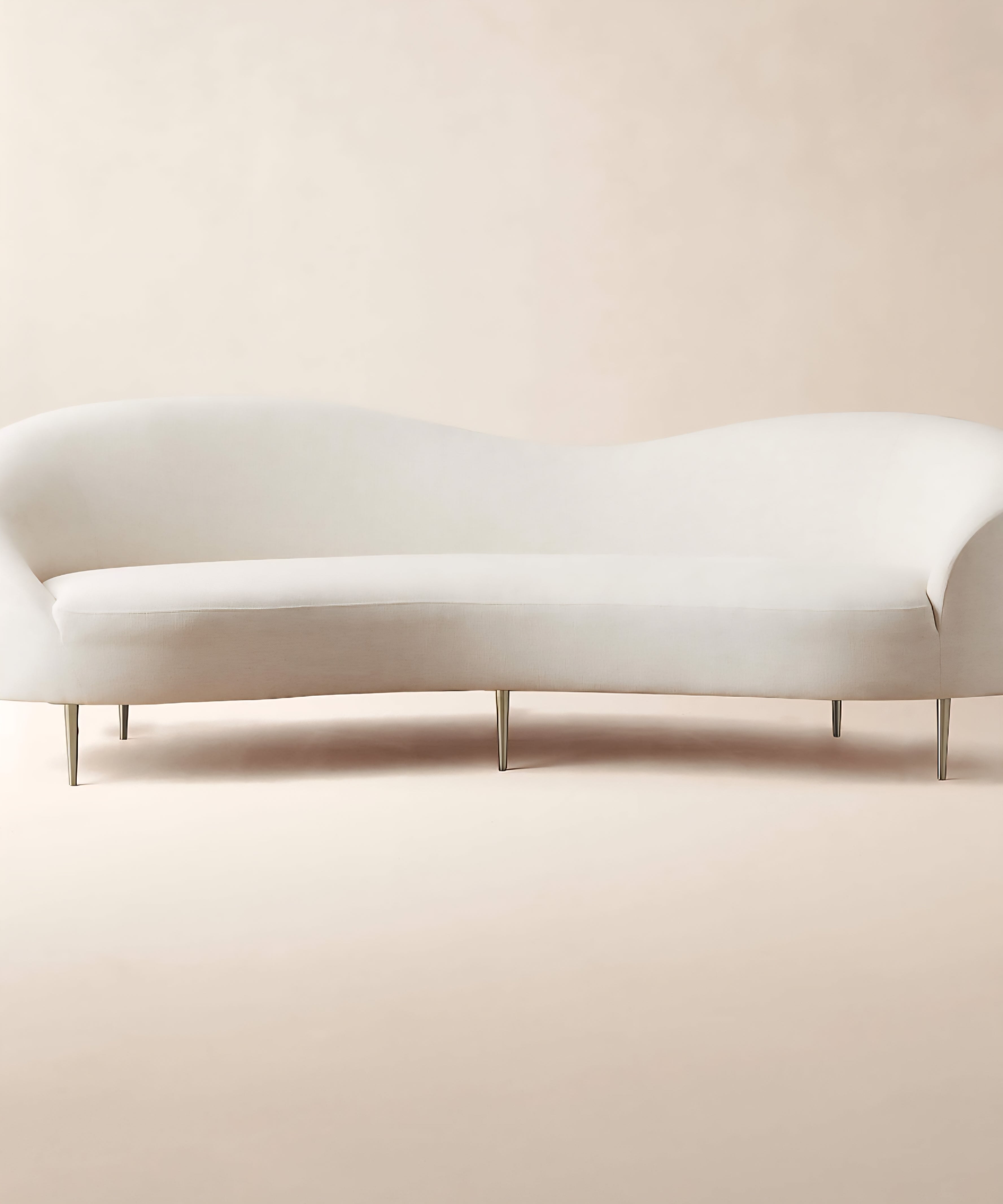 THE ONE × Curvo — White Performance Fabric Sofa by goop