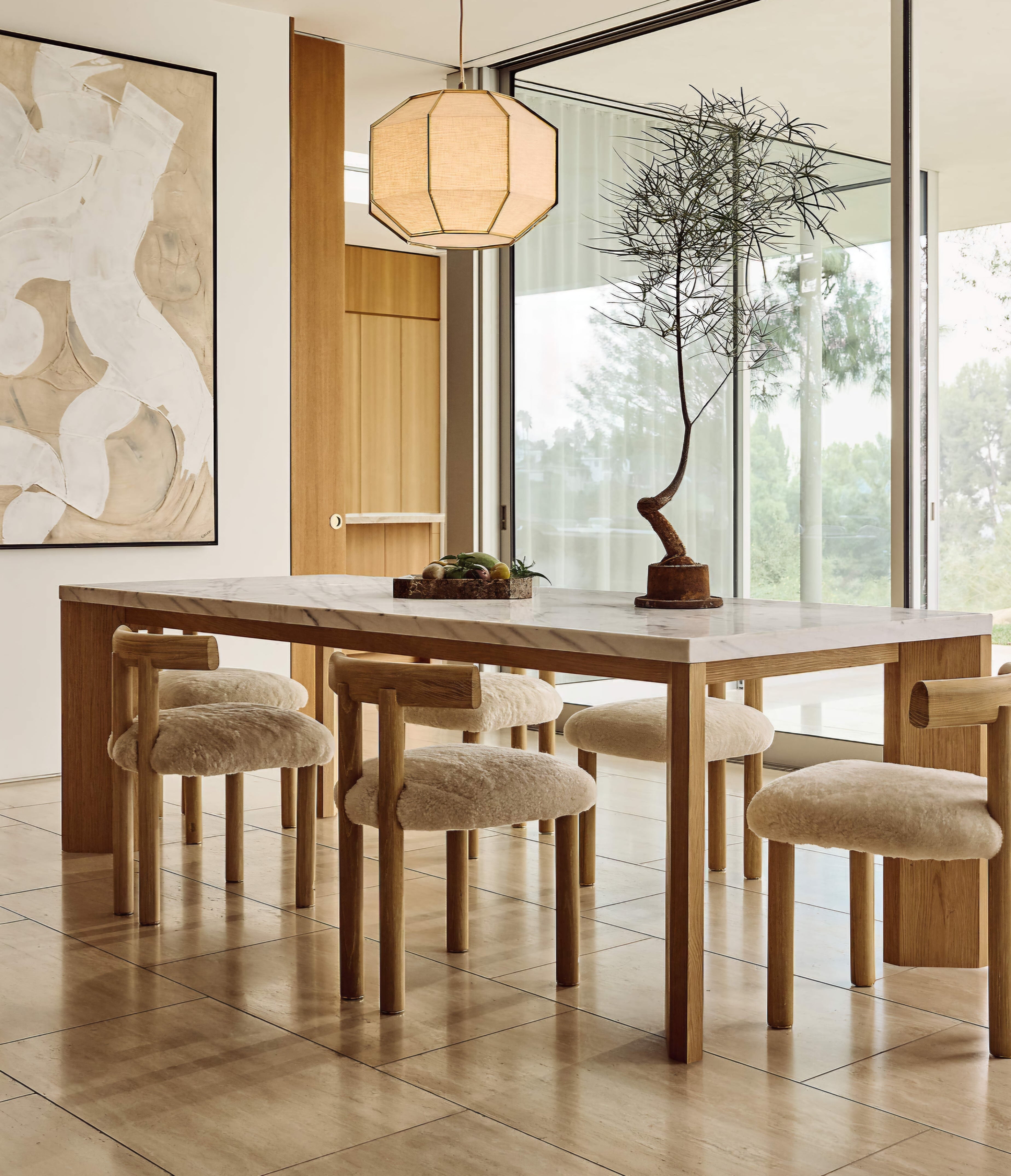 THE ONE × Blisse — Natural Linen Pendant Light