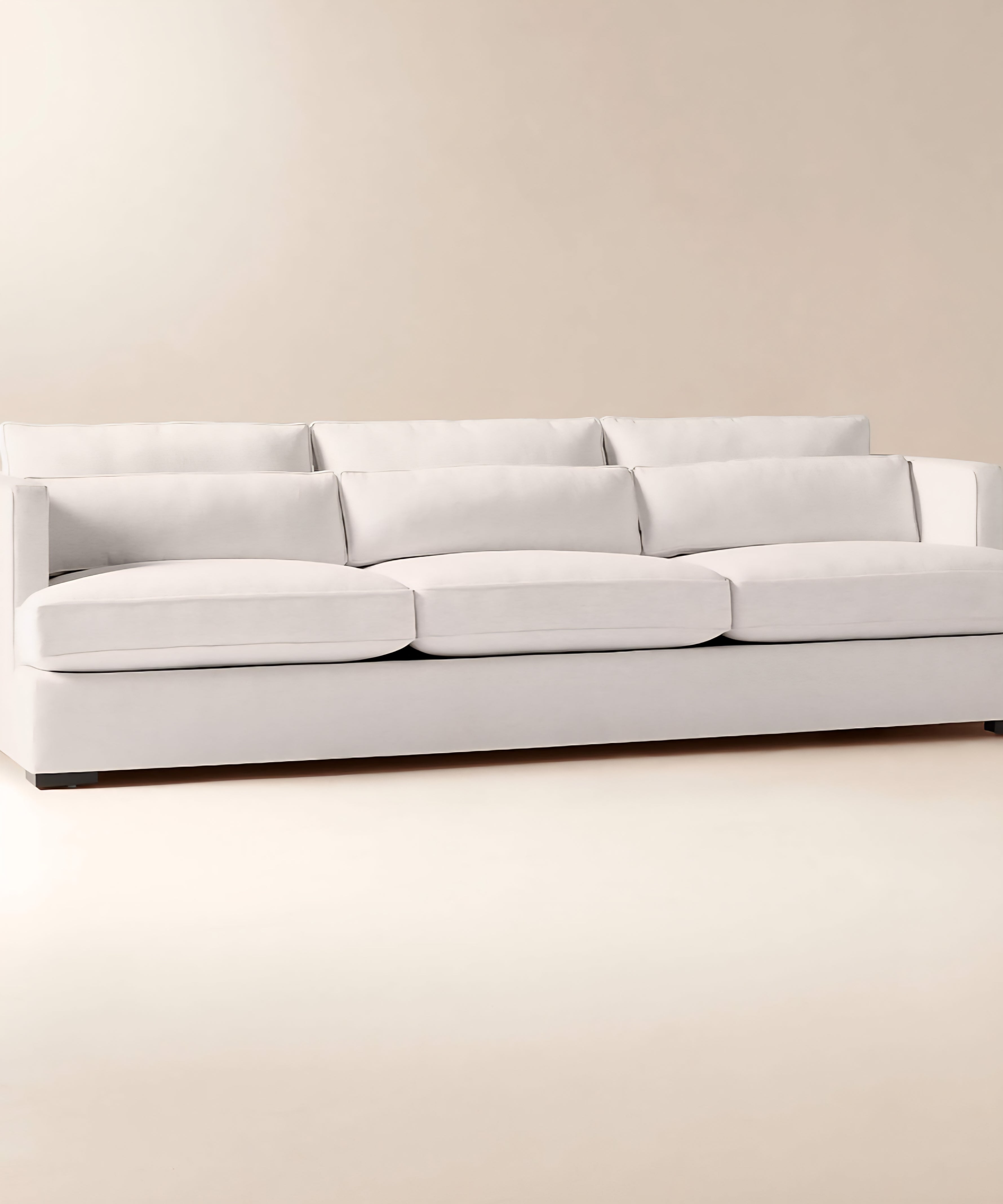 THE ONE × Eastman — White Performance Fabric Sofa