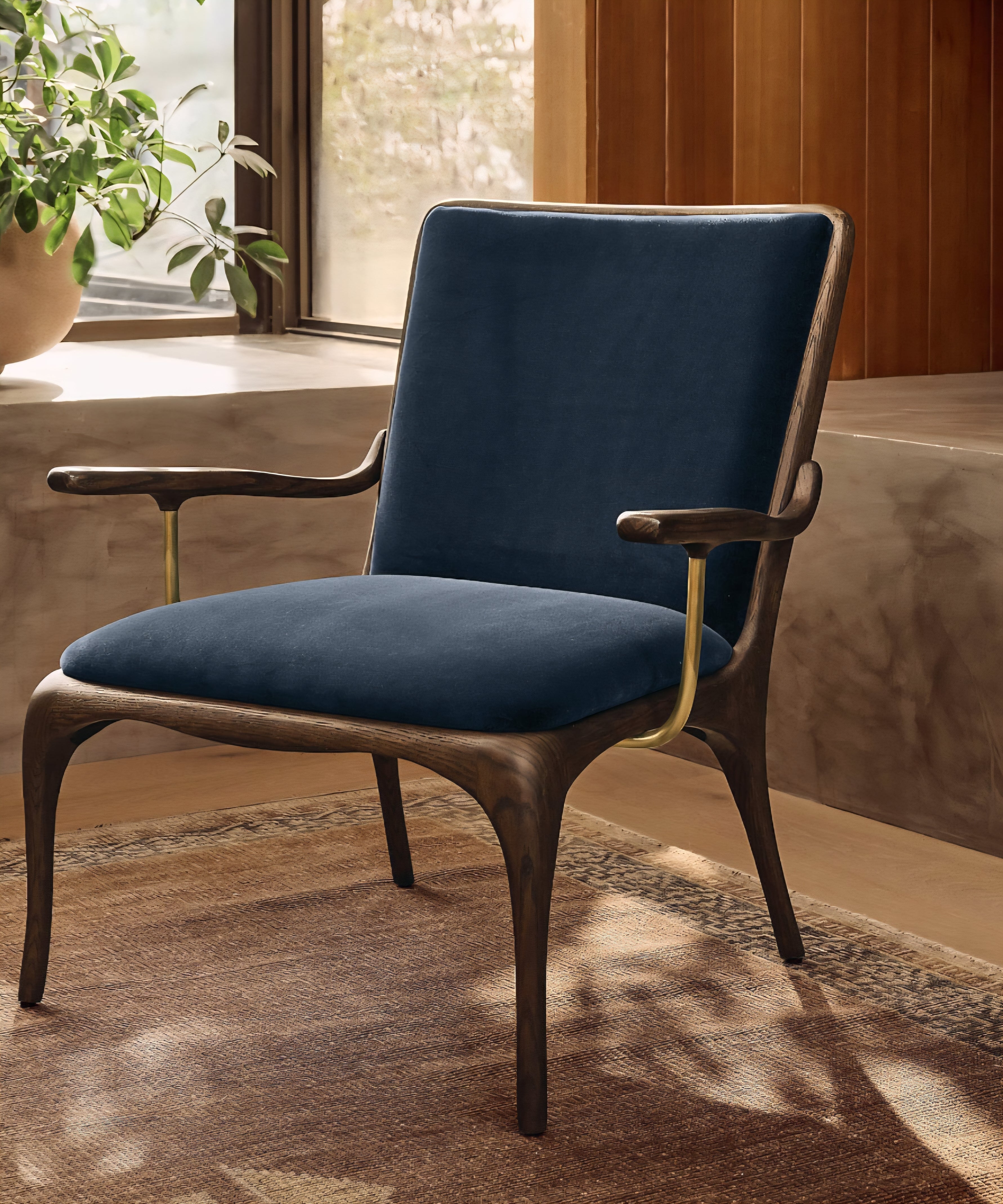 THE ONE × Colby — Faux Mohair Accent Chair
