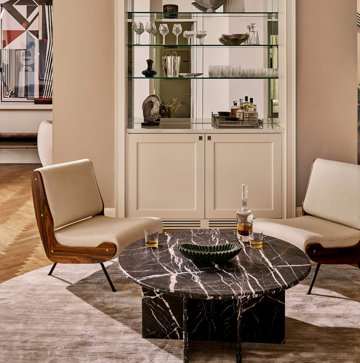 THE ONE × Meda — Ivory Wool Lounge Chair