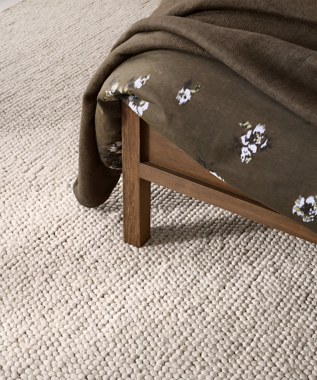 THE ONE × Orly — Wool Blend Handwoven Ivory Area Rug (12'x15')