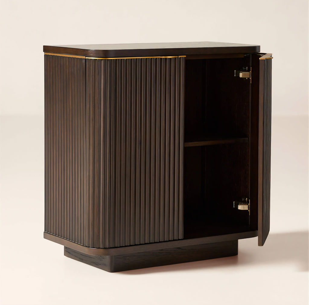 THE ONE × Davison — Fluted Dark Oak Cabinet