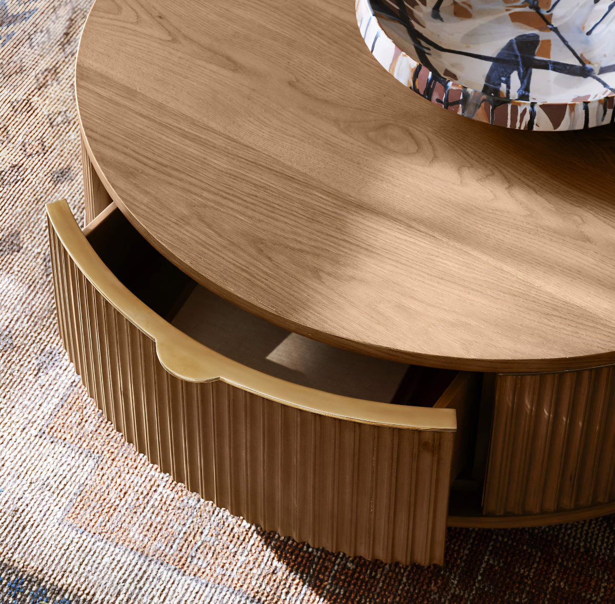 THE ONE × Davison — Fluted Oak Coffee Tables