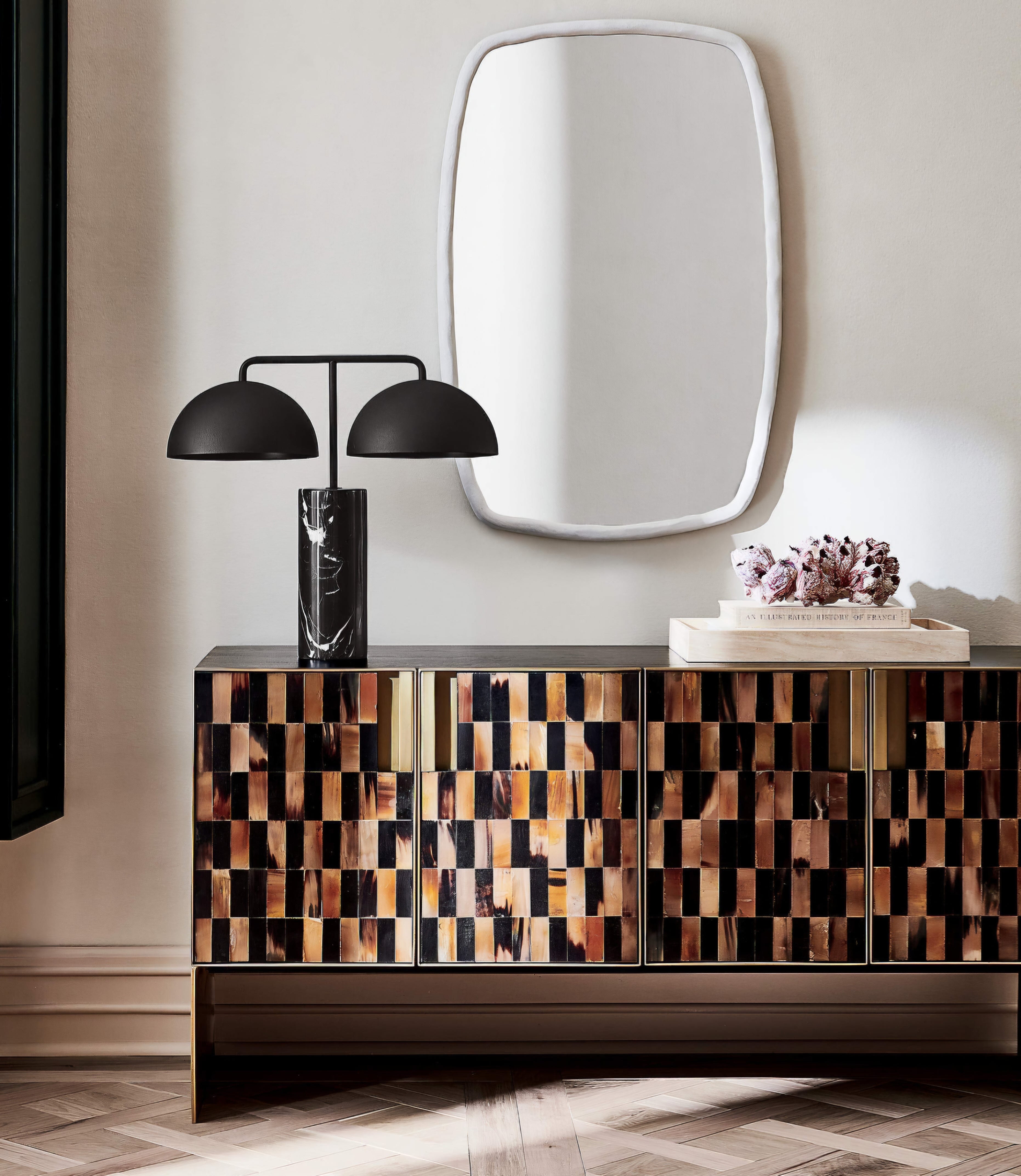 THE ONE × Domes — Black Marble Table Lamp