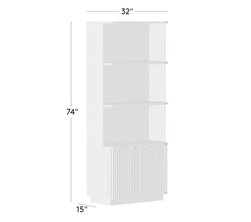 THE ONE × Davison — Fluted Dark Oak Bookcase