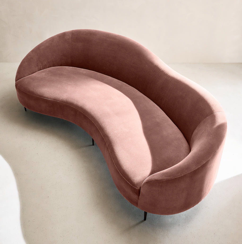 THE ONE × Curvo — White Performance Fabric Sofa by Goop