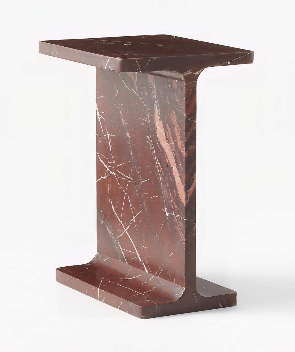THE ONE × Ciccio — Red Marble Side Table