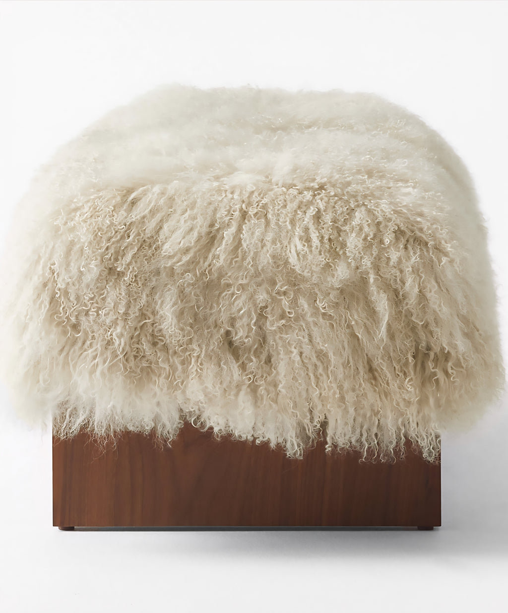 THE ONE × Socca — Sheepskin Upholstered Bench