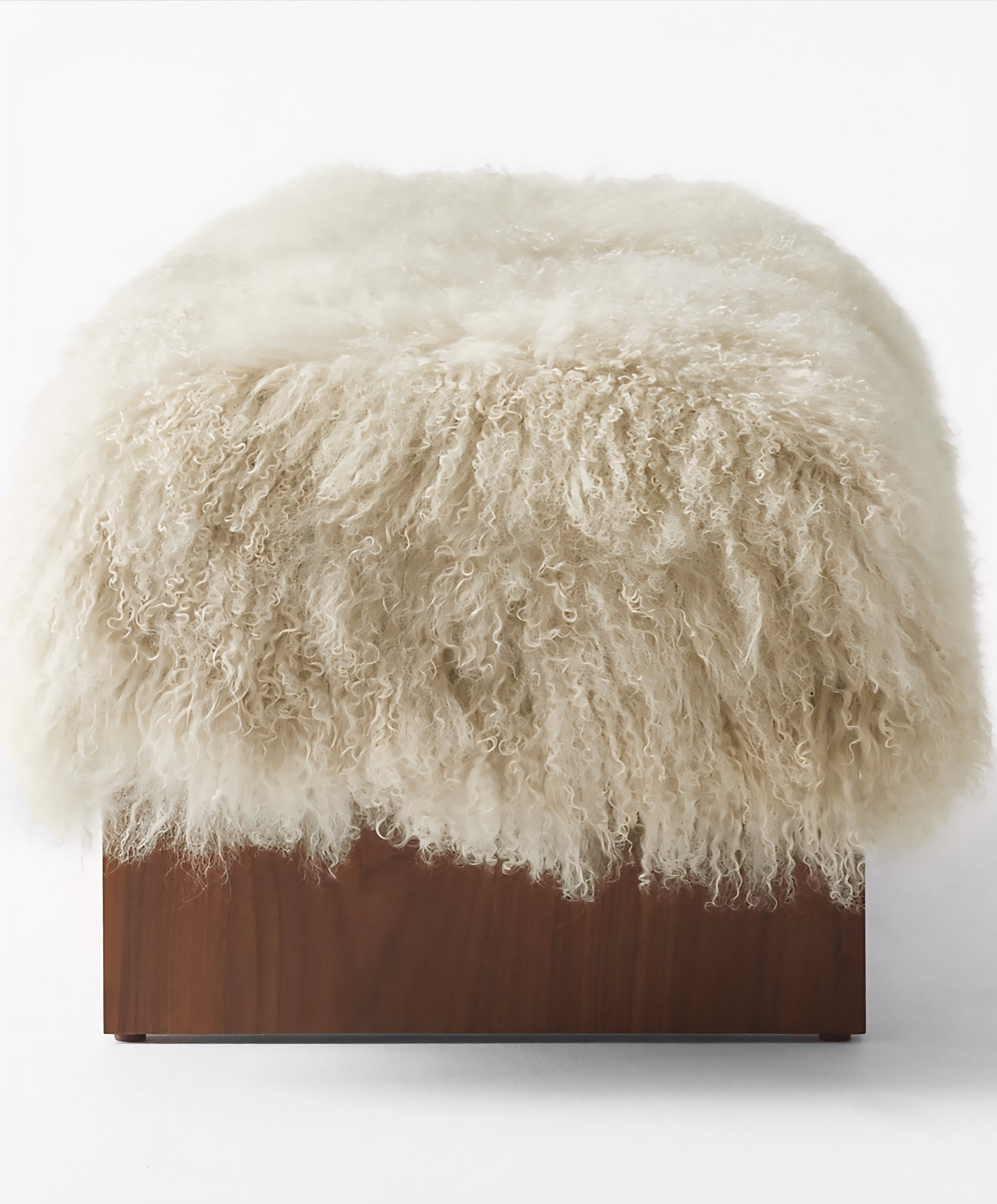 THE ONE × Socca — Sheepskin Upholstered Bench