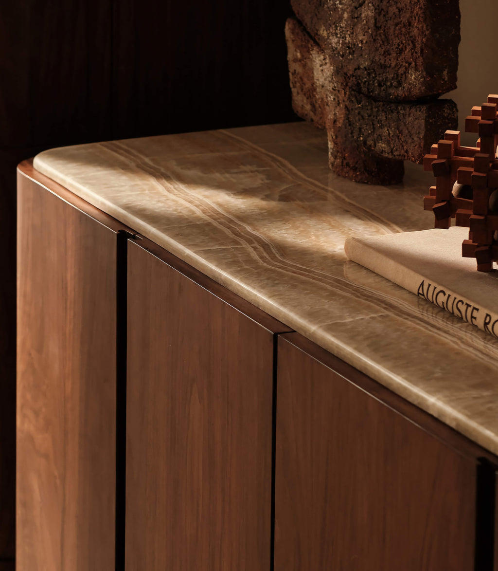 THE ONE × Rio — Onyx and Walnut Media Console