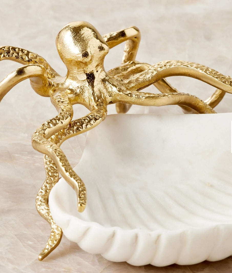 THE ONE × Ammon — Brass and Marble Serving Bowl