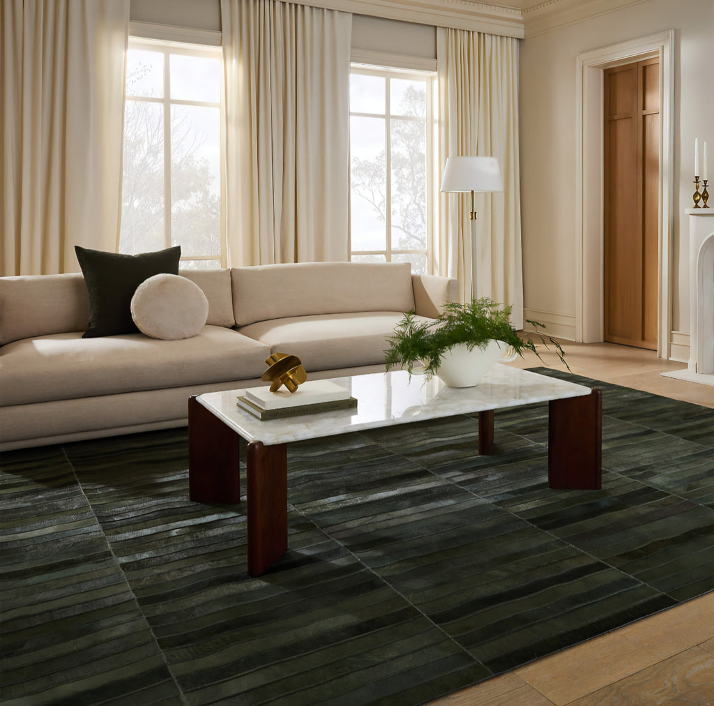 THE ONE × Camilia — Patchwork Ivory Hide Area Rug