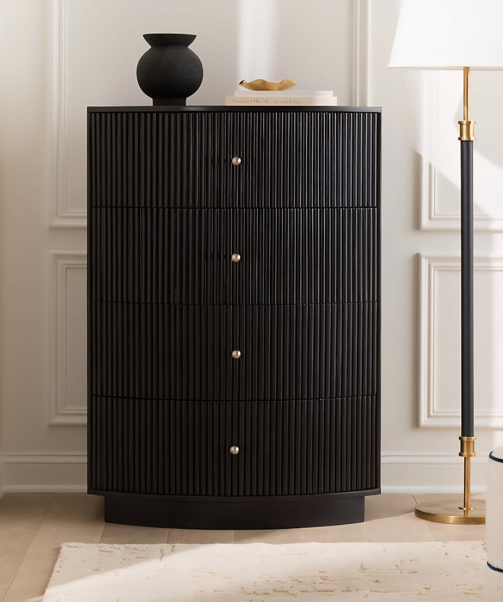 THE ONE × Cameo — Fluted Wood Tall Dresser