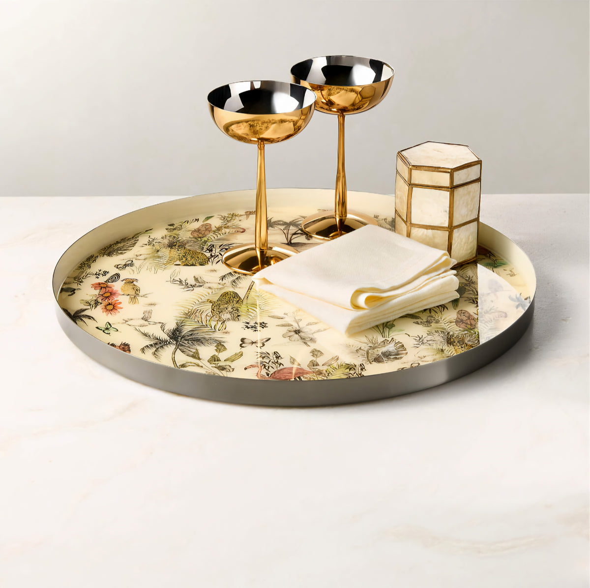 THE ONE × Jungle — Round Serving Tray