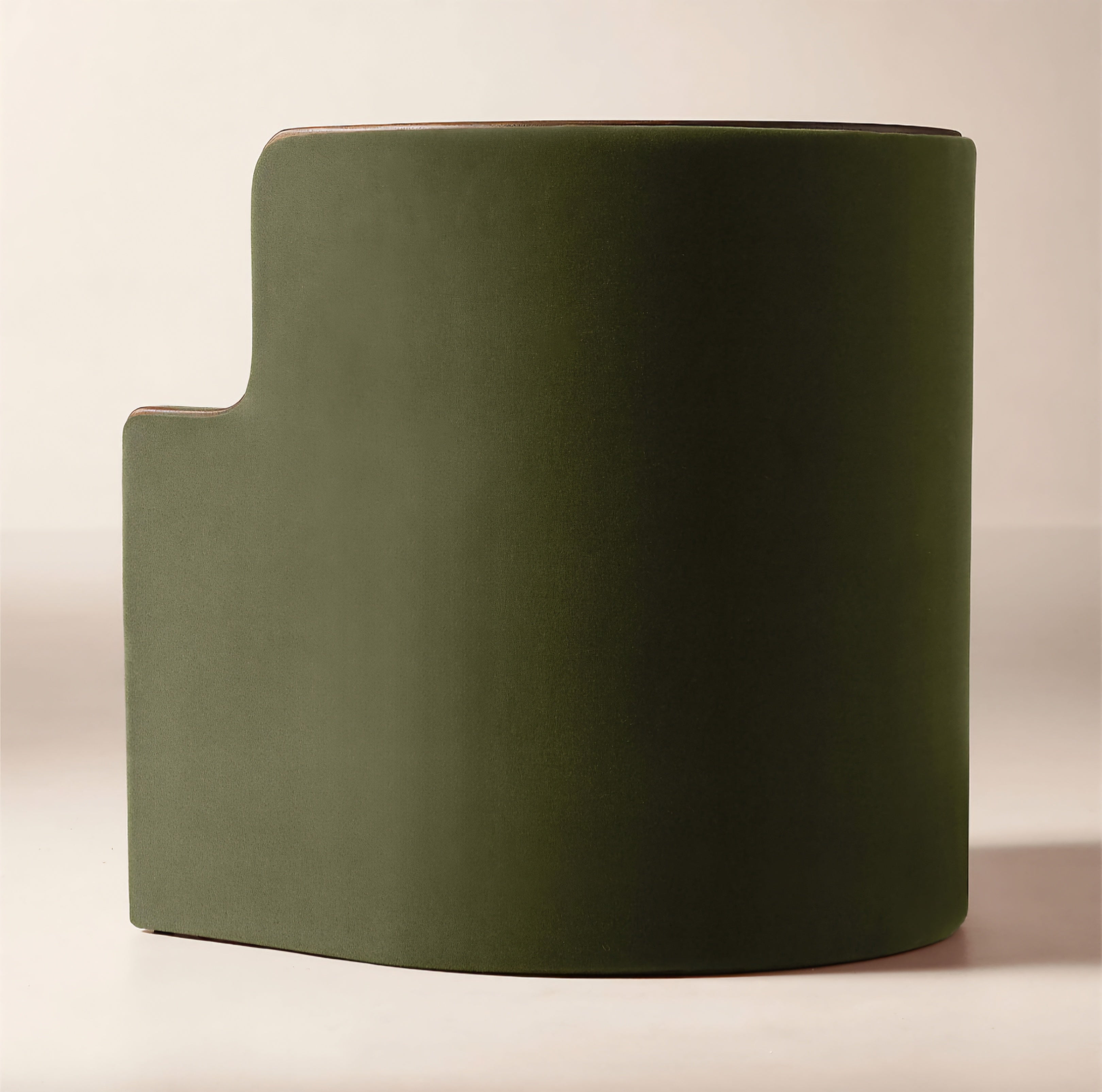 THE ONE × Chester — Olive Green Velvet Dining Chair