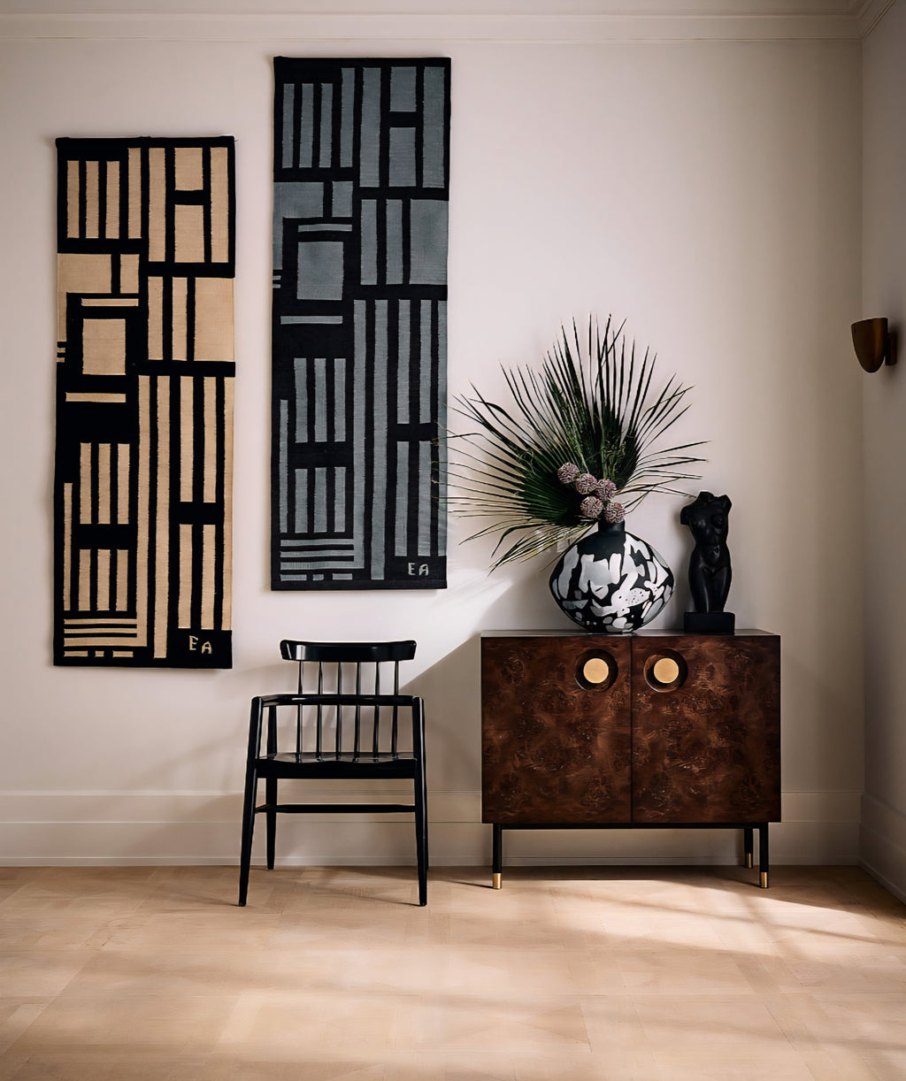THE ONE × Carbon — Burl Wood Entryway Cabinet
