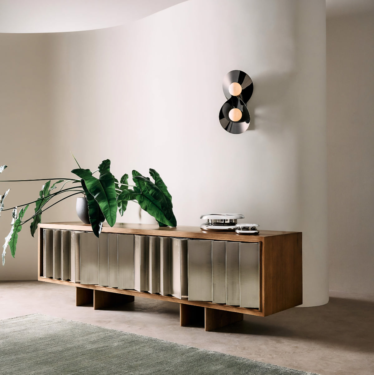 THE ONE × Kibo — Steel and Oak Media Console