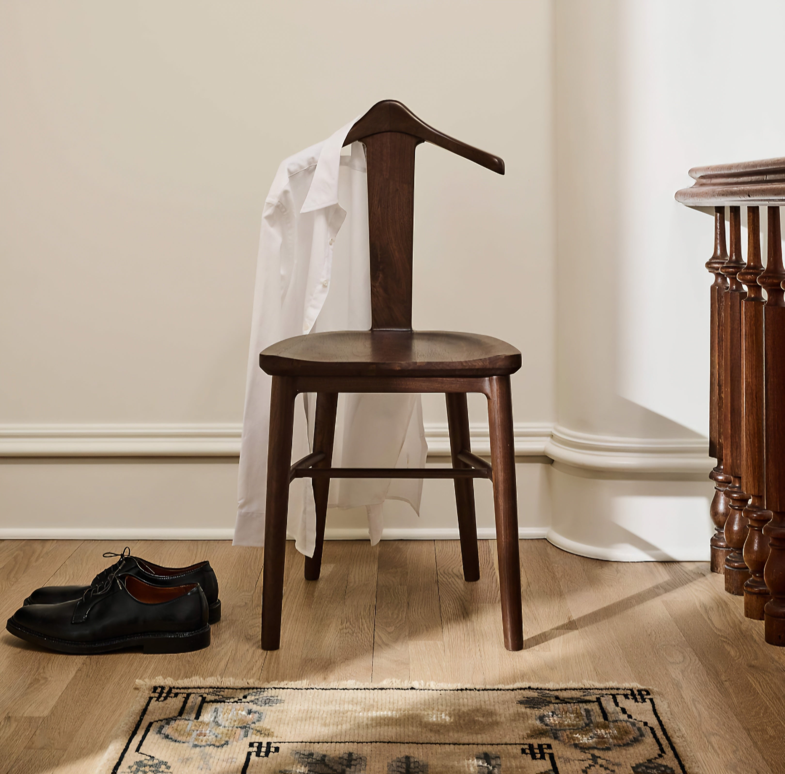 THE ONE × Harrington — Walnut Valet Chair