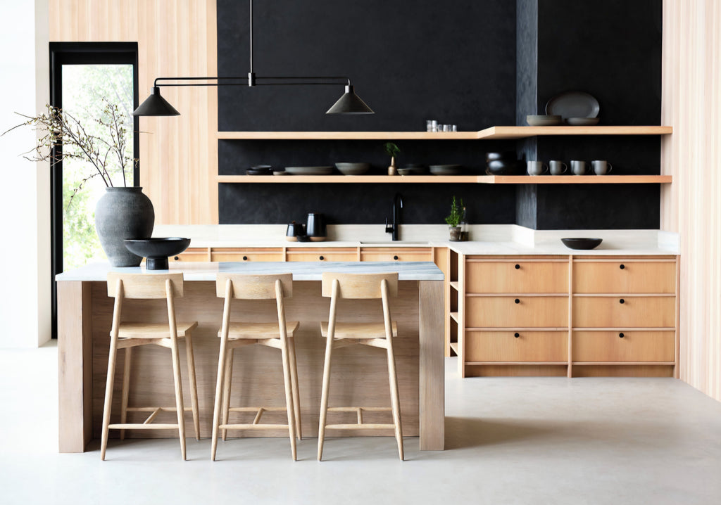 THE ONE × Terra — Marble Top Kitchen Island with Storage (78")