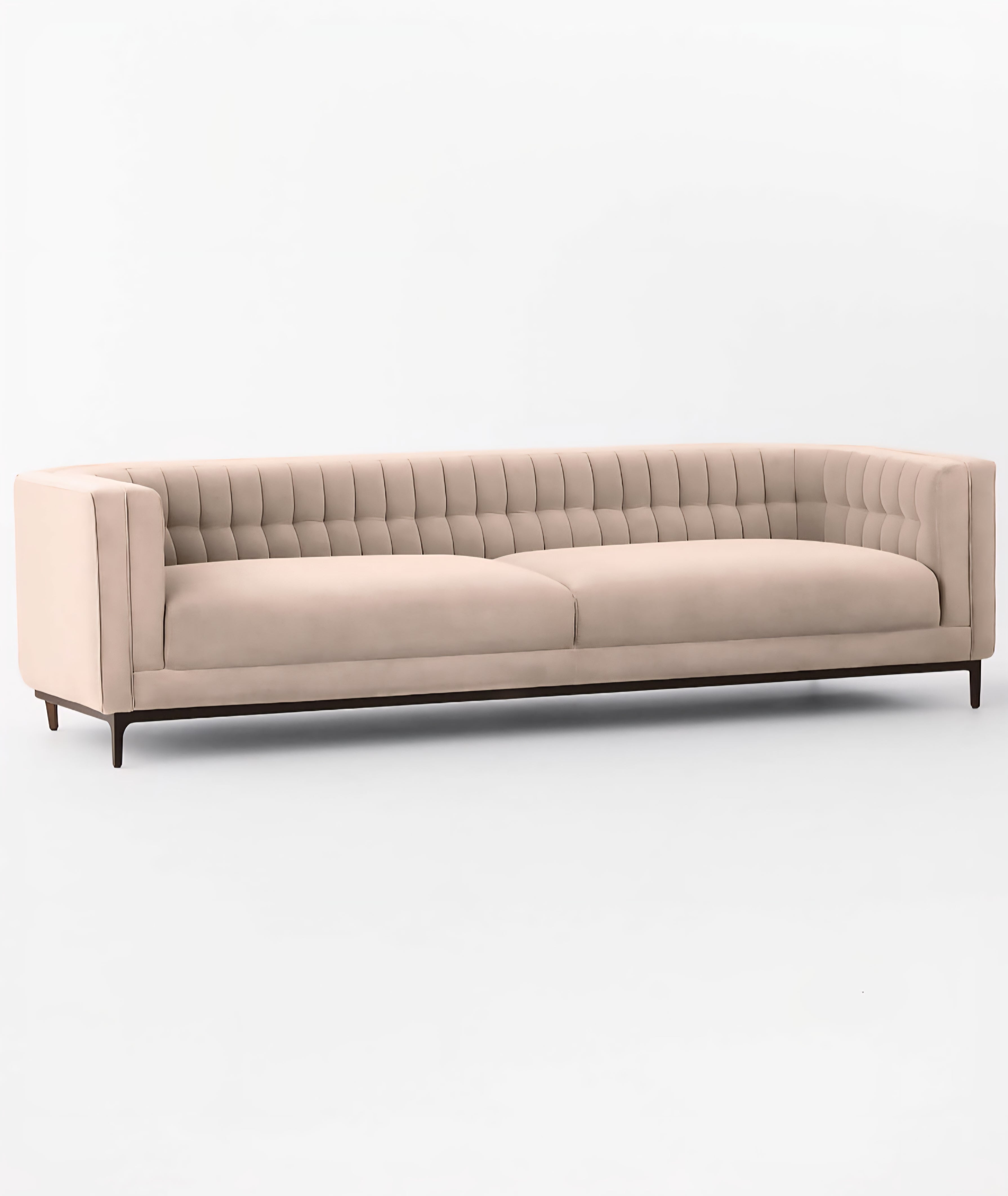 THE ONE × Ambroise — Light Taupe Velvet Sofa